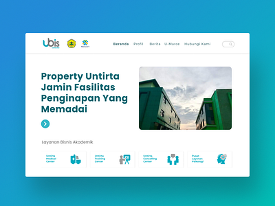 Untirta UI UX Unit Bisnis branding design ui ux web website