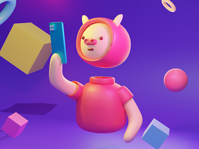 3d illustration KIT UI