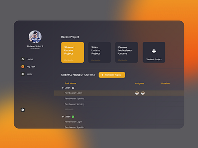 Task Management - UI UX by Ridwan Saputra on Dribbble