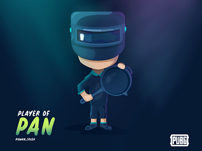 Player Of Pan character design designlogo illustration illustrator pubg pubgfunny serades