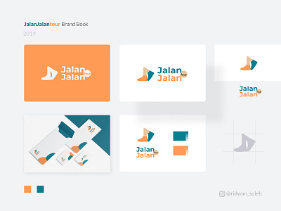 Jalan Jalan Tour - Logo Rebrand agency blue branding green holiday logo orange tour de france tour guide tour poster travel walk