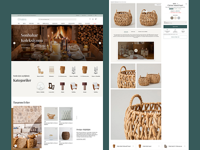 eCommerce Template ecommerce garden home illustration search template ui ux