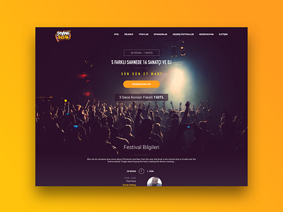 Spring Break | Music Festival break concert design dj festival lineup music party spring travel ux ui