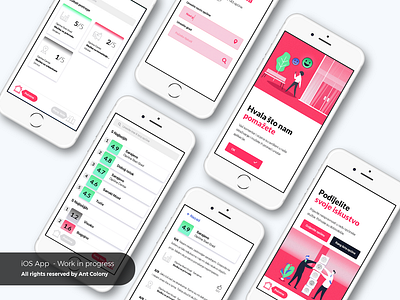 Currently working on... 2019 ios minimal rating red ui ux vector web