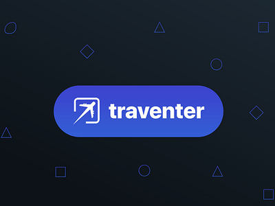 Travel agency logo agency blue enter icon logo plane tourism travel