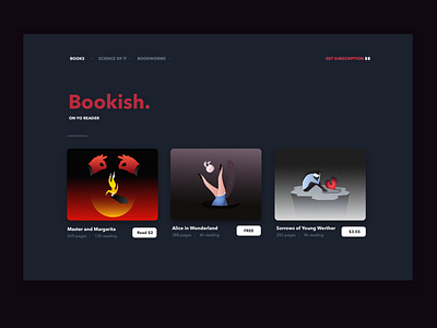 Bookish app & covers 2019 books gradient grain illustration minimal shop sketch ui ux web