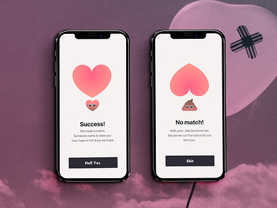 Making fun of Love but dating error fun gradient heart illustration pink poop success ui ux vector