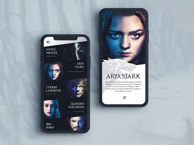 Game Of Thrones app apple branding challenge character design detail fun game of thrones hbo intuitive mobile movie series simple typography ui ux