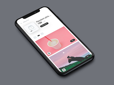 Simple Album Preview/Editor app apple challenge clean design fun icon illustration mobile simple typography ui ux vector