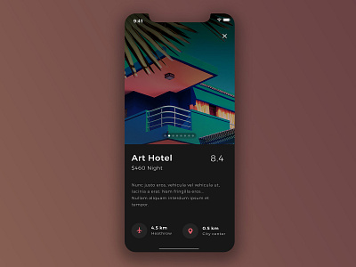 Hotel Details animation app apple art challenge clean design detail flat fun icon illustration iphone mobile simple travel travel agency typography ui ux