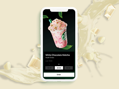 Starbucks order apple art branding challenge clean design drinks food fun gradient identity illustration logo mobile pink simple starbucks typography ui ux