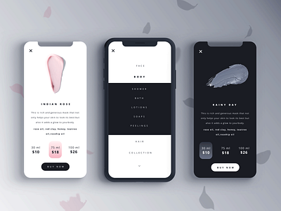 Skincare app app apple art beauty brand challenge clean design flat fun gradient illustration mobile simple typography ui ux vector web