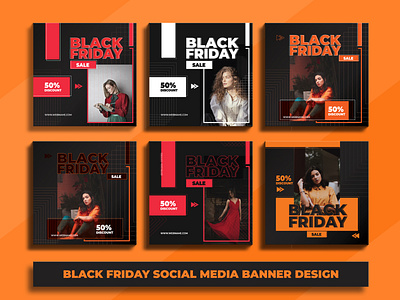 Black Friday Fashion Social Media Banner Design