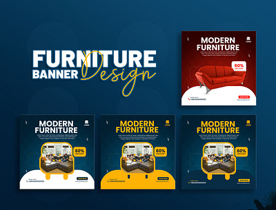 Furniture Social Media Post Design ads banner branding design funiture banner furniture ads furniture banner furniture design furniture post graphic design illustration instagram banner social media ads social media banner design social media post ui