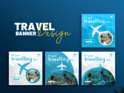 Travel Social Media Banner | Post Design ads agency banner branding design graphic design illustration instagram banner logo social media banner design travel agency travel banner travel facebook post travel instagram post travel social media post travelling ui web banner website banner