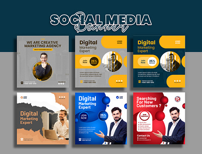 Digital Marketing Social Media Banner | Post Design ads agency social media post design animation banner branding digital marketing digital marketing banner facebook post graphic design instagram banner instagram post logo motion graphics post social media ads social media banner design social media post ui