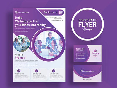 Corporate Business Flyer And Business Card