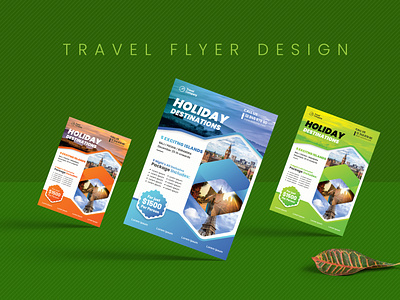 Travel Flyer Design ads banner branding brochure design graphic design illustration instagram banner minimal professional travel travel flyer advertisement vector