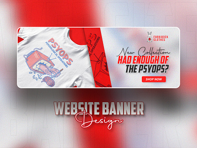 Clothing Brand Web/Website/ Landing page Banner design
