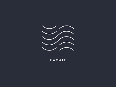 Hamate logo branding design graphic design h logo wave