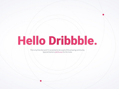 Hello Dribbble