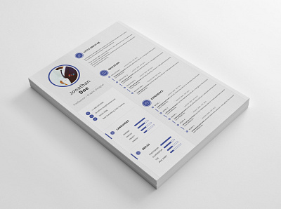 CV/Resume - Modern and clean a4 clean design cleaning cmyk corporate cv design minimalistic modern print design print ready professional resume