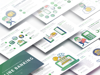 Online Banking - PowerPoint Infographics Slides