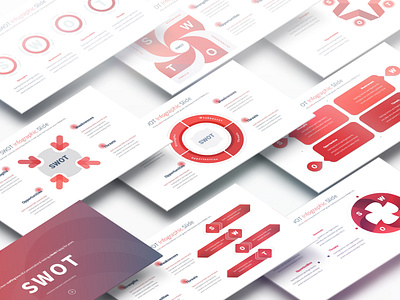 SWOT - PowerPoint Infographics Slides advertising brand branding business growth infographics marketing opportunities powerpoint presentation strategy strengths success swotanalyisis weaknesses