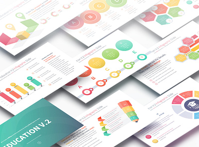 Education V.2 - PowerPoint Infographics Slides backtoschool book business campus children courses creative educate education infographics internet lab modern pitch powerpoint presentation school student teacher