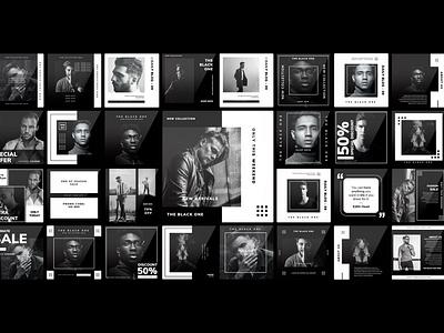 THE BLACK ONE - Instagram PowerPoint Template