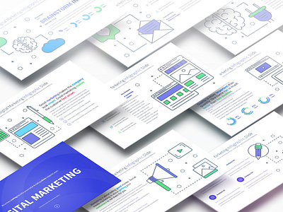 Digital Marketing - PowerPoint Infographics Slides