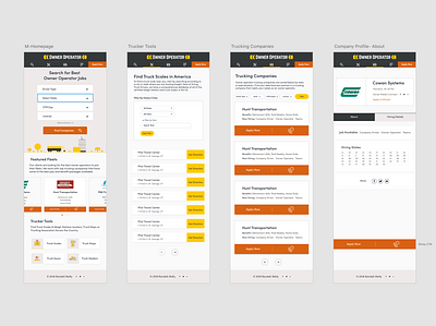 Jobboard App for OwnerOperator design frontend development laravel uxui vuejs