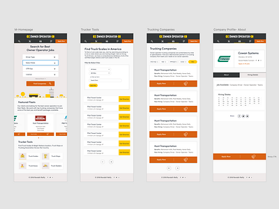 Jobboard App for OwnerOperator design frontend development laravel uxui vuejs