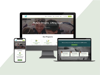 NonProfit Site Refactor design frontend development nonprofit uxui