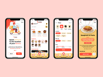 LaComidas - Food Delivery App app cbc uiux training design ui ux