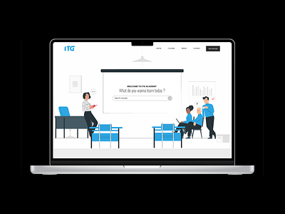 ITG Academy website design ui ux