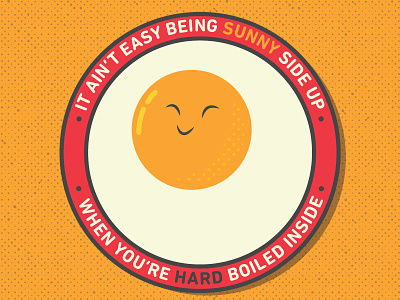 Sunny Side up attitude breakfast eggs happy happy vibes monday moods mood positive sticker vibes