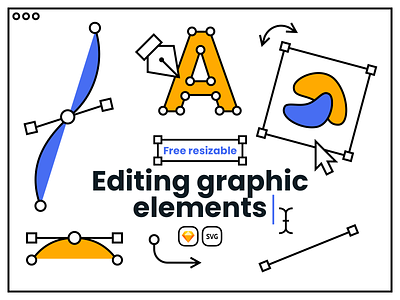 Free Editing Graphic Elements design tools freebies freedownload graphic design illustration sketch uidesign vector webdesign