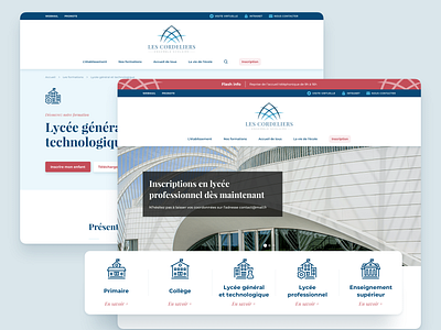 Les Cordeliers - Webdesign clean ui webdesign website