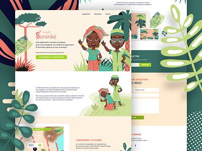 Le Petit Soninke Landing Page