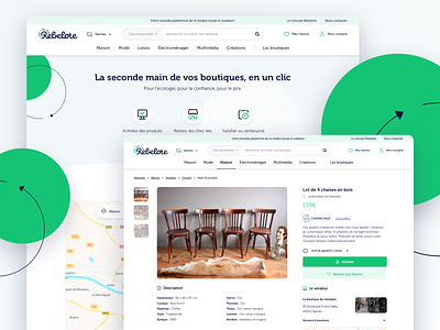 Rebelote Website - Mobizel branding clean design e-commerce ethical home product page shop sketch ui webdesign