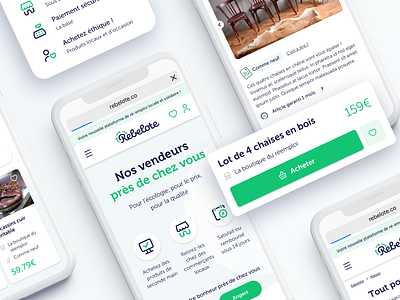 Rebelote mobile website - Mobizel