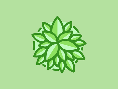 Just some nature flat green illustration leaf logo nature