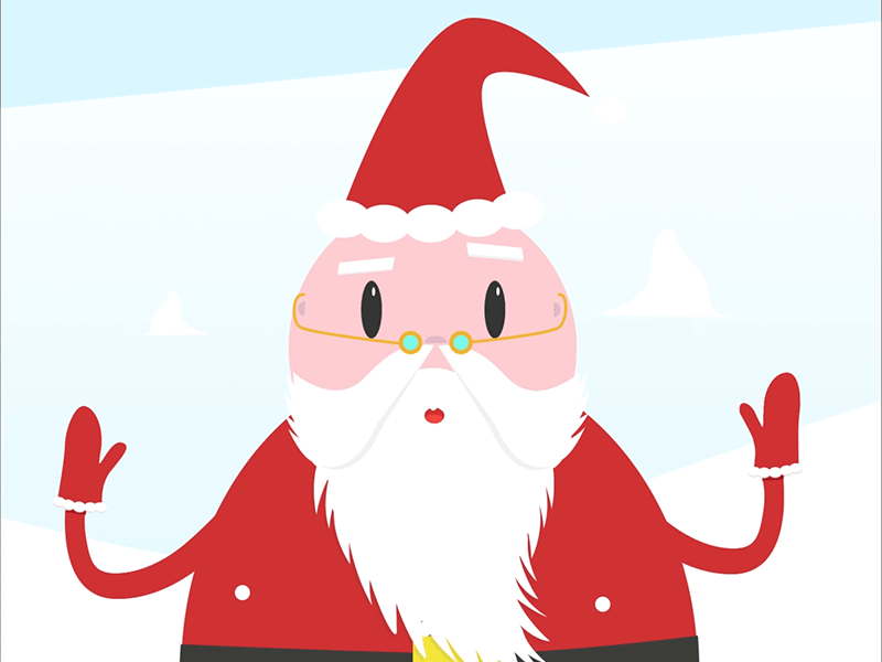 Santa Claus character christmas gif illustration principle santa santa claus vector