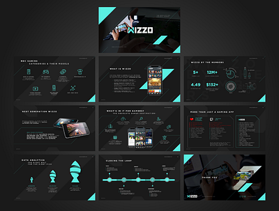 Wizzo | PPT Deck branding design icon illustrator ppt presentation vector