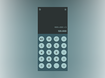 Design Calculator #Dailyui004 calculator daily ui 004 daily ui 04 dailyui004 design mobile ui ui design
