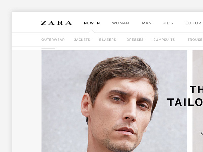 Zara | Home Page Redesign