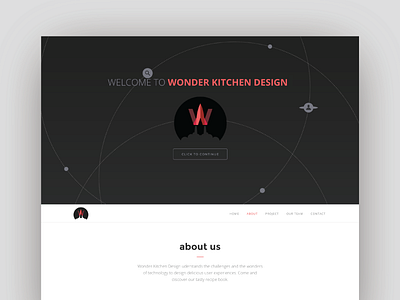 Wonder Kitchen Design design dribbble illustration interface web