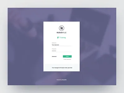 New login screen business clean design interface login purple software ui web