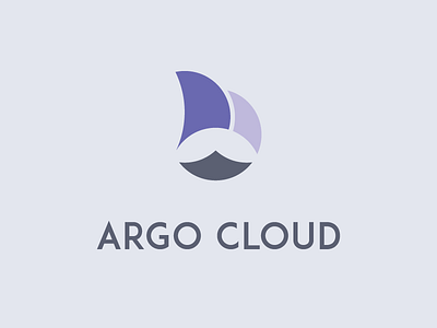 Argo Cloud brand cloud design dribbble logo purple technology typography